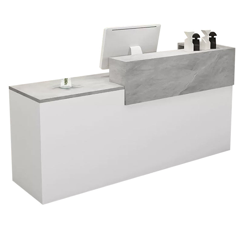 Modern Straight Versatile Front Desk with Versatile Storage and Custom for Offices JDT-1098