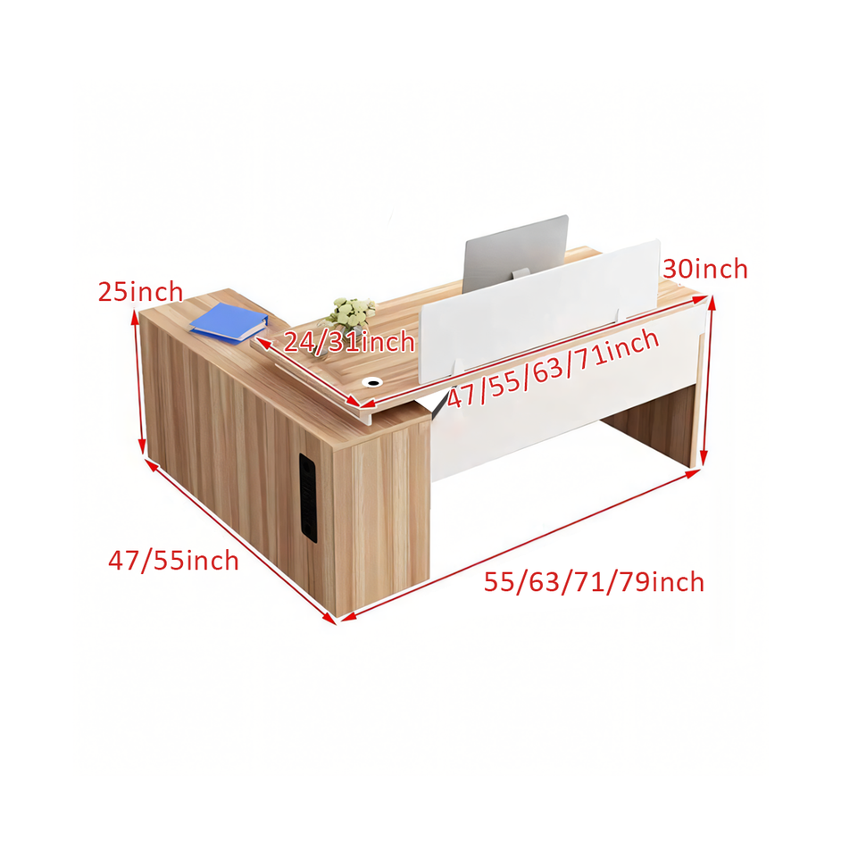 Modern Office Lockable Executive Desk and Chair Set for Managers and Executives-BGZ-160