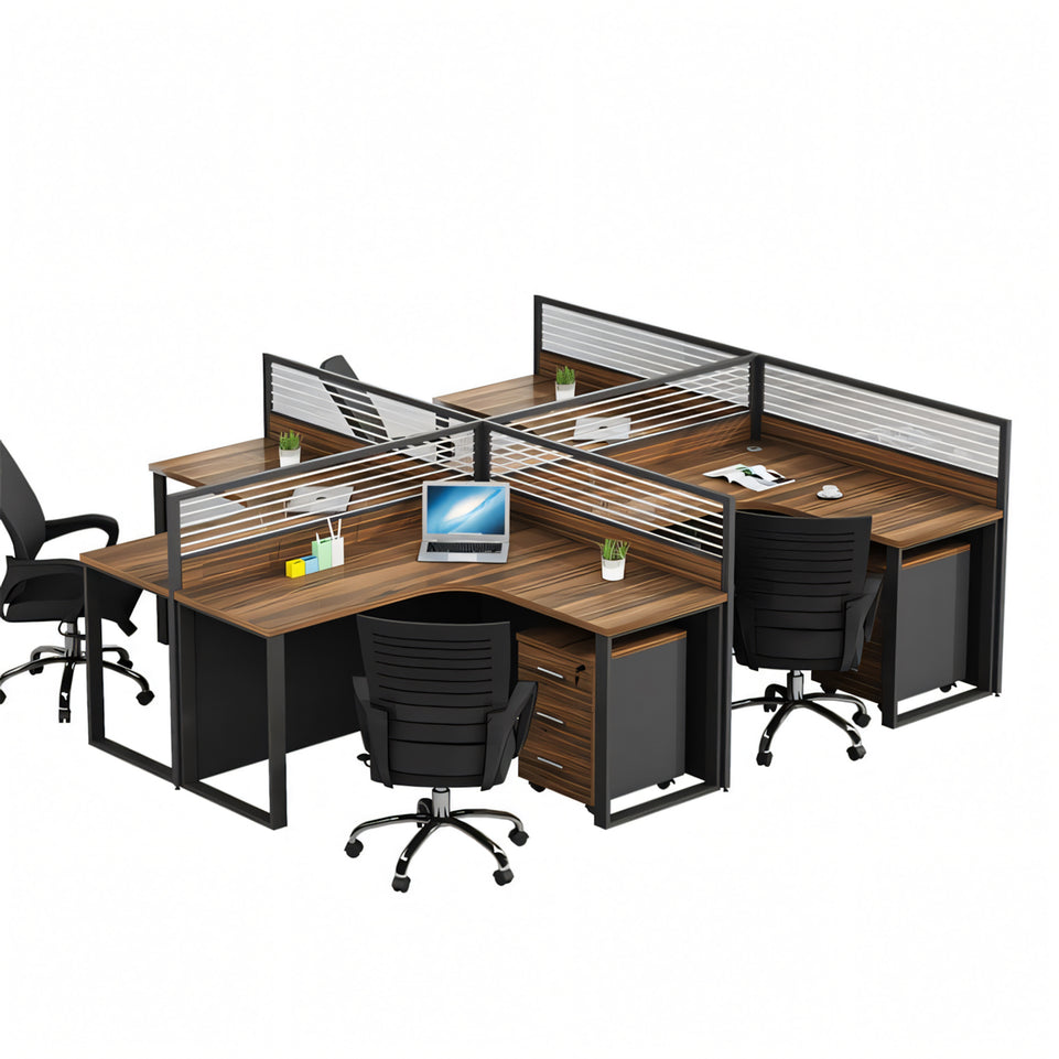 Modern Partitioned Computer Desk Office Workstation BGZ-225