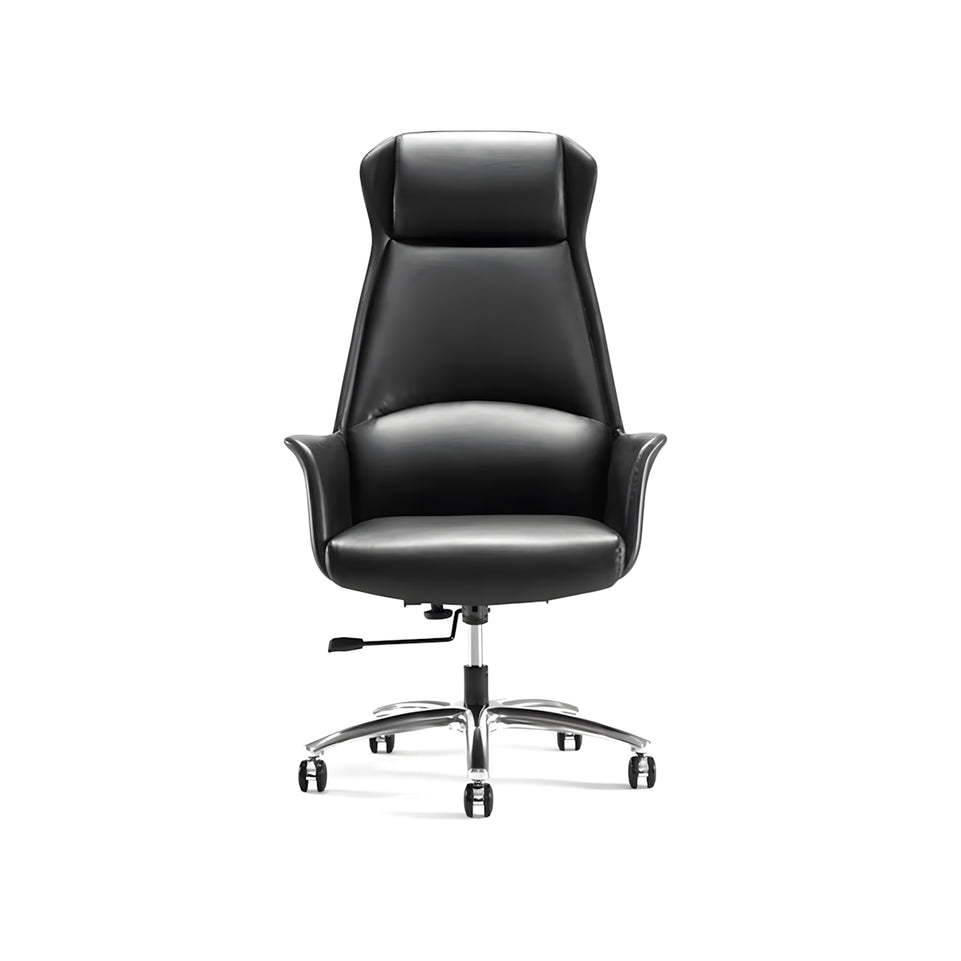 Stylish Ample-Sized Executive Desk Walnut Color L-Shape Corner Desk with Side Cabinet Wiring Box Customizable LBZ-1086