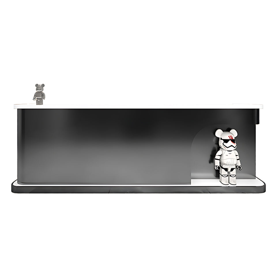Corner Display Reception Counter with Ample Storage Space for Company JDT-064
