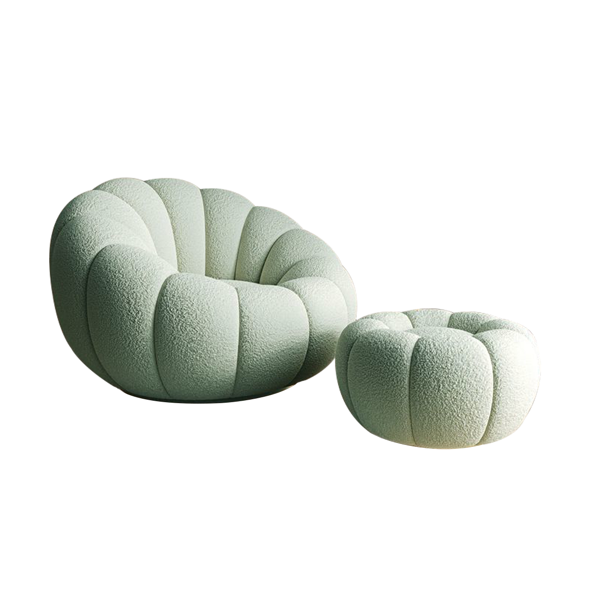 Cream Style Lazy Sofa Reclining Sleepy Pumpkin Sofa Chair BSF-2066