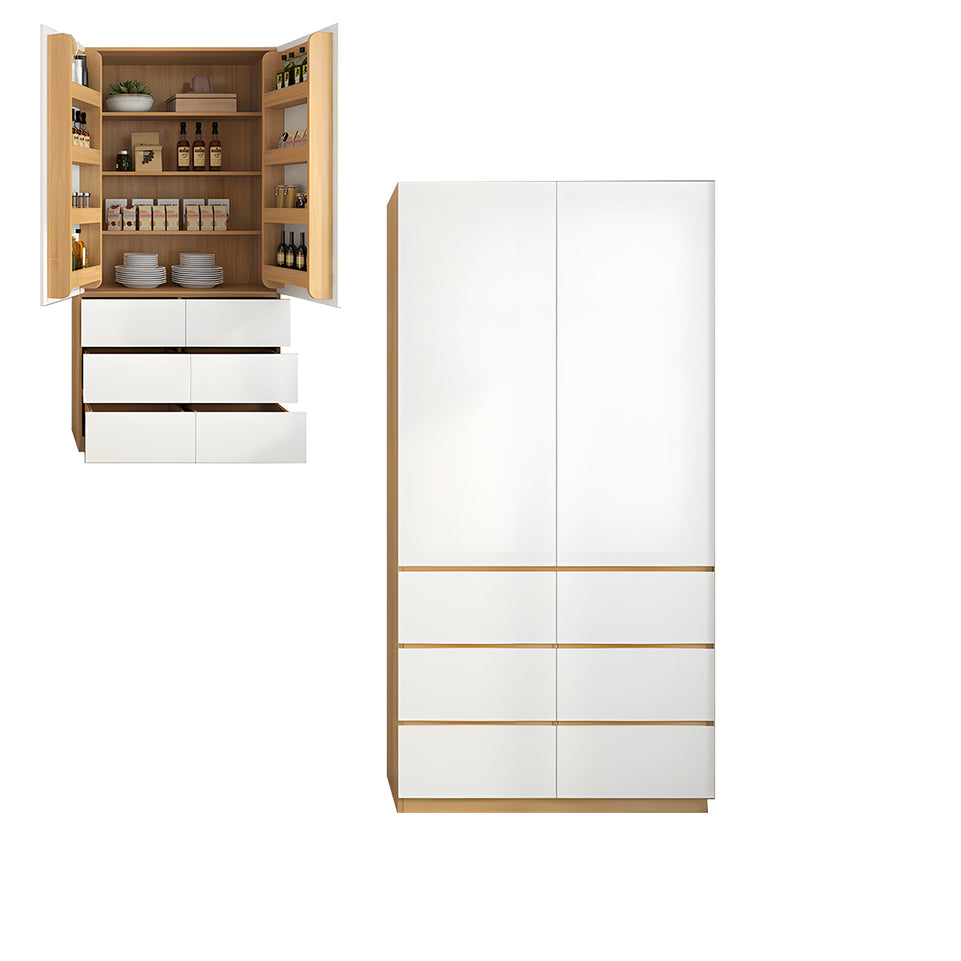 Modern Large-Capacity Storage Cabinet with Adjustable Shelves for Kitchen & Dining Use CWG-2189