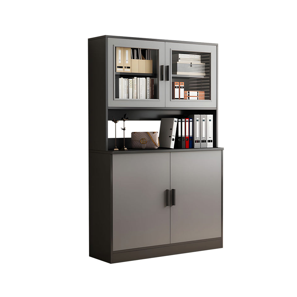 Elegant Multifunctional Floor-Standing Office Filing and Book Cabinet with Acrylic Doors for Modern Workspace CWG-2166