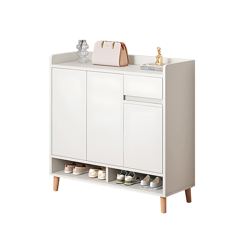 Premium Solid Wood Entryway Shoe Cabinet With Spacious Storage, Adjustable Shelves And Soft-Close Press Doors For Modern Homes CWG-02266