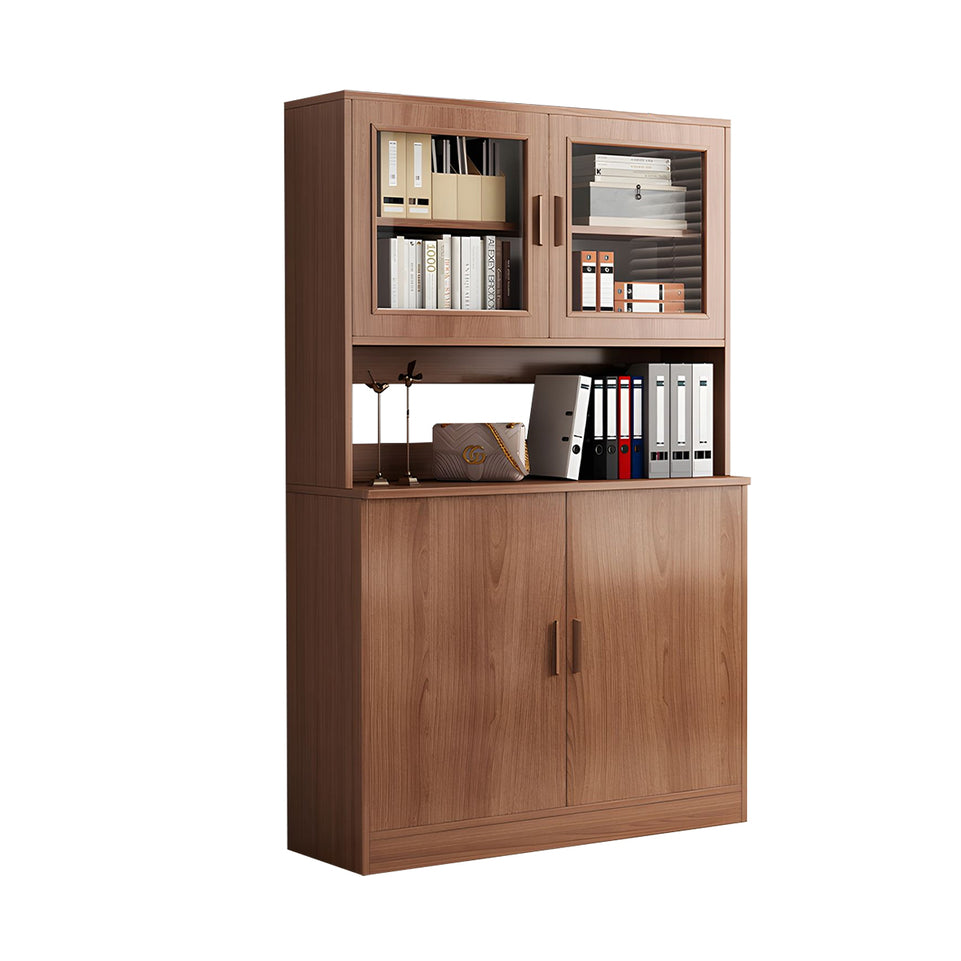 Elegant Multifunctional Floor-Standing Office Filing and Book Cabinet with Acrylic Doors for Modern Workspace CWG-2166