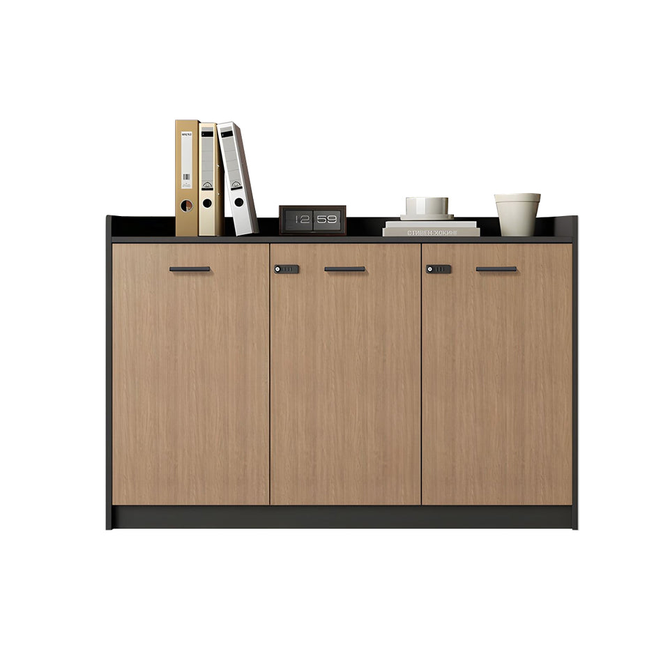 Contemporary Floor-Standing Office File Cabinet with Lockable Storage, Adjustable Shelves, and Spacious Drawers CWG-2176