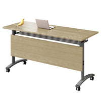 Versatile Folding Conference Table Mobile Training Desk With Flip Mechanism HYZ-2042