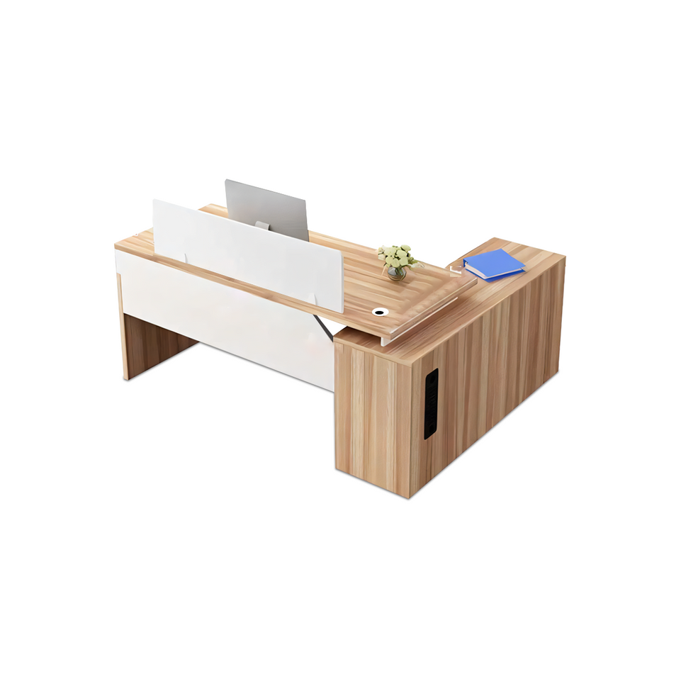 Modern Office Lockable Executive Desk and Chair Set for Managers and Executives-BGZ-160