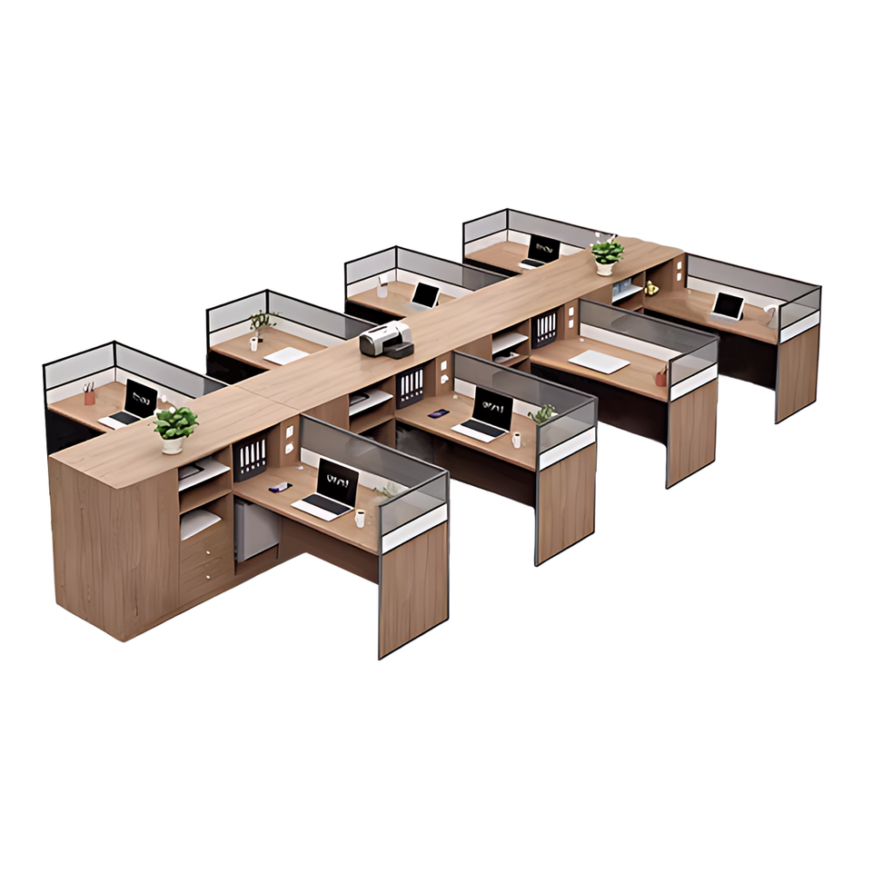 Innovative Modern Financial Office Desk with Secure Lock and Spacious Storage BGZ-2031