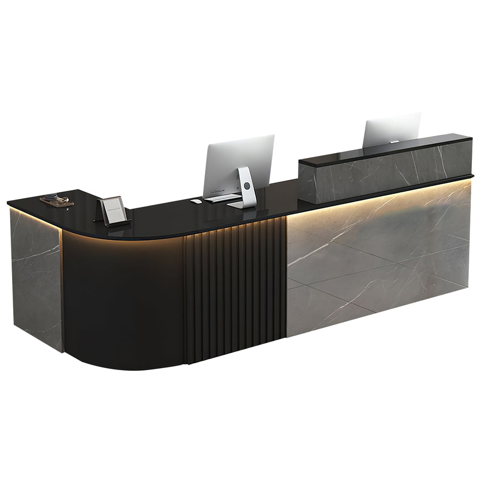 L-shaped Office Small Reception Desk Store Counter JDT-2117