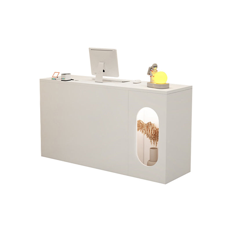 Window Display Small Front Desk with Storage for Barber Shops JDT-10143