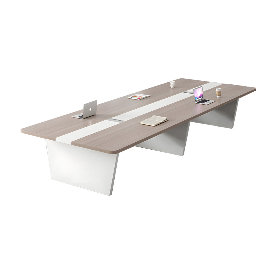 Modern Rectangular Conference Table with Cable Management Box for Office HYZ-7182