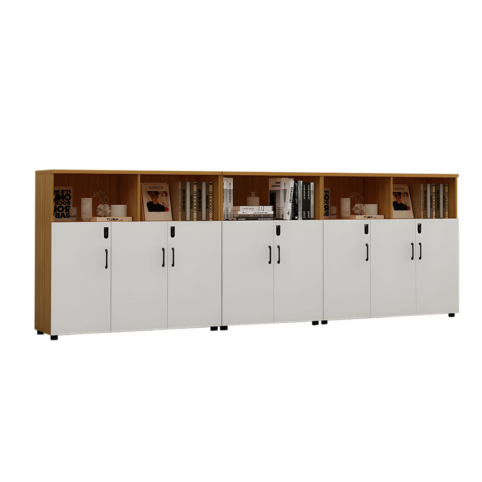 Stylish Lockable Wooden File Cabinet with Multi-Compartment Storage for Workspace CWG-2164