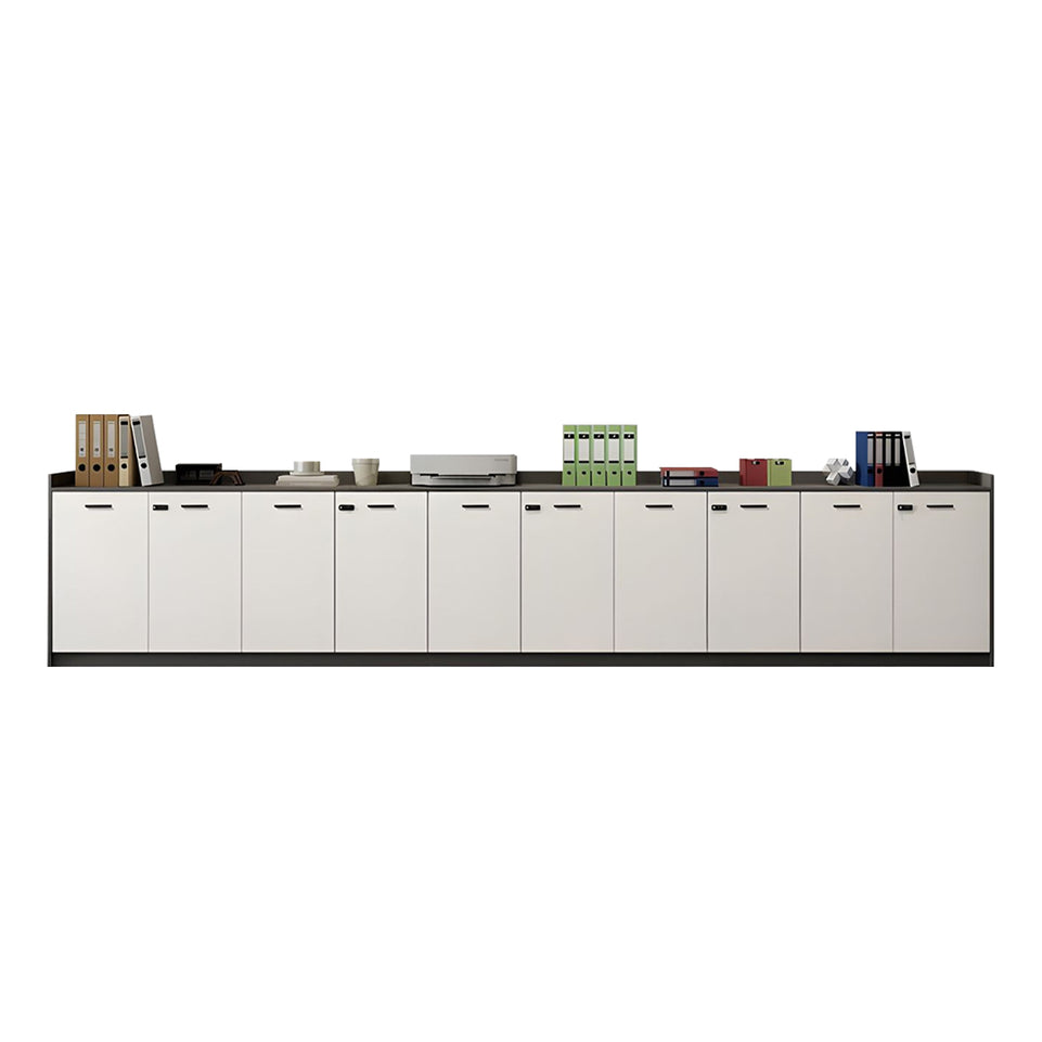 Contemporary Floor-Standing Office File Cabinet with Lockable Storage, Adjustable Shelves, and Spacious Drawers CWG-2176