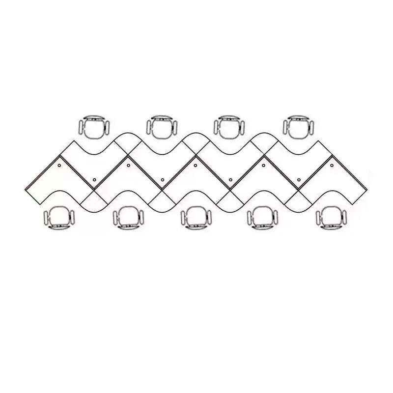 Desk, Employee Office Desk, Multi-functional Desk, Workstation, Office Desk, Customizable, Desk and Chair Set BGZ-007