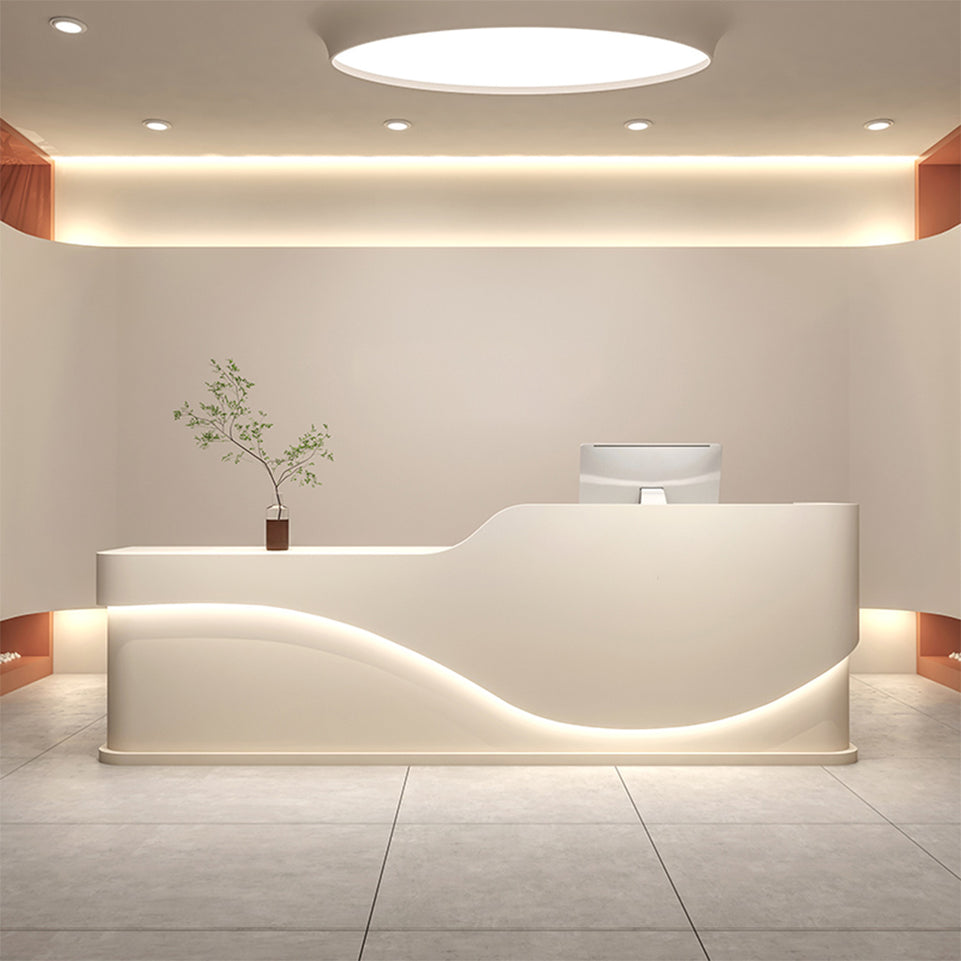 New Minimalist Lacquered Beauty Salon and Clothing Store Service Desk Designed for Corporate Front Desks JDT-1044