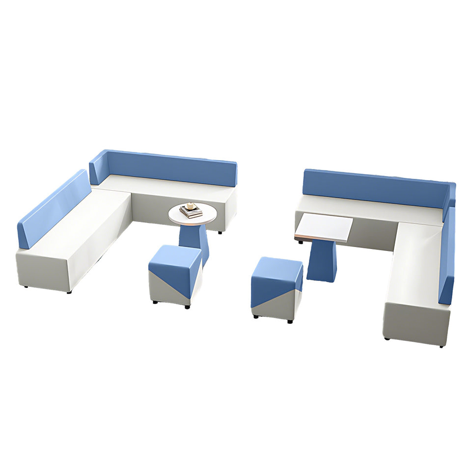 Modern Scratch-Resistant Corner Sofa with Solid Wood Frame for Office Reception and Lounge Areas JDZH-2081