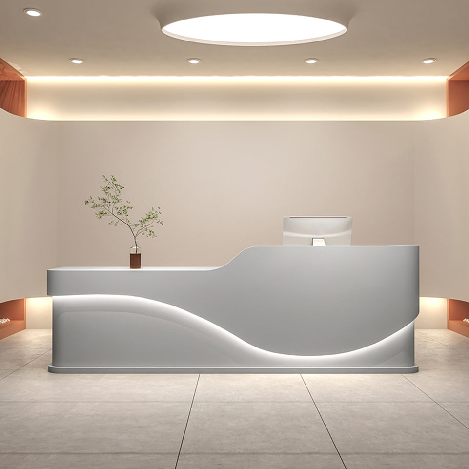 New Minimalist Lacquered Beauty Salon and Clothing Store Service Desk Designed for Corporate Front Desks JDT-1044