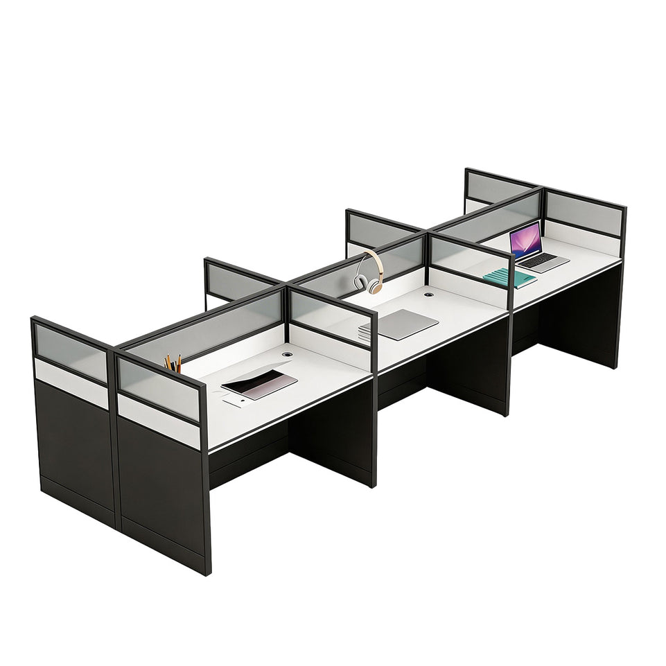 Efficient Office Setup: Modern Staff Desk and Chair Set with Computer Desk BGZ-006