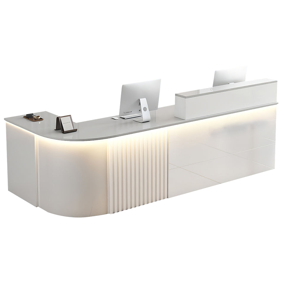 L-shaped Office Small Reception Desk Store Counter JDT-2117