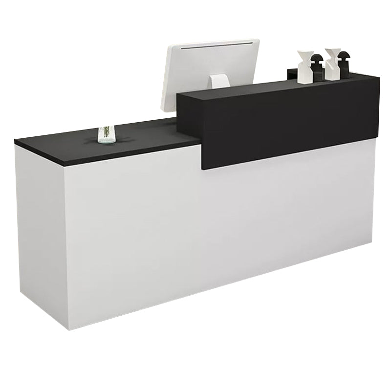 Modern Straight Versatile Front Desk with Versatile Storage and Custom for Offices JDT-1098