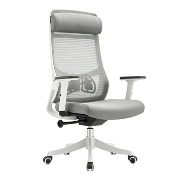 Comfortable High-density Mesh Office Chair with Adjustable Headrest, Recline Function, and Silent Wheels for Home and Office Use BGY-1011