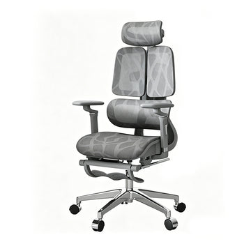 Comfortable Ergonomic Mesh Office Chair with Adaptive Lumbar Support, 135° Recline, and Footrest for Home, Office, and Gaming BGY-1034
