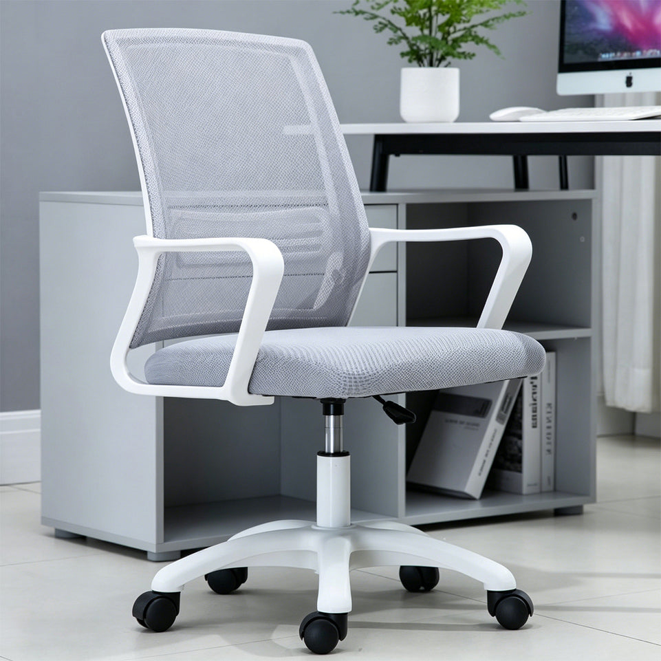 Adjustable Breathable Mesh Office Chair with 360° Swivel & S-shaped Back for Conference Rooms & Offices BGY-106