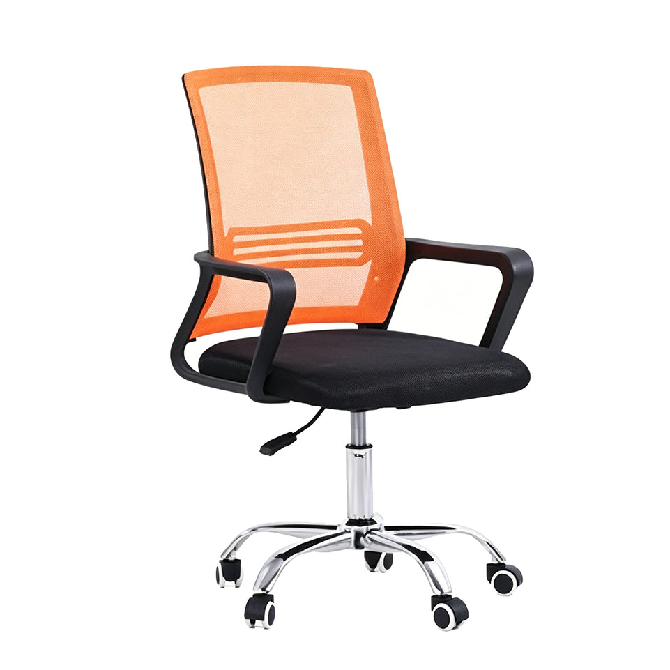 Adjustable Breathable Mesh Office Chair with 360° Swivel & S-shaped Back for Conference Rooms & Offices BGY-106