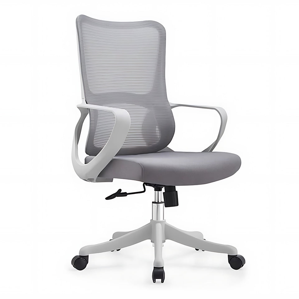 Stylish Modern Employee Desk with Unique Curved Screen Desktop Design BGZ-2040