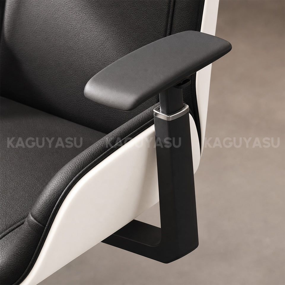 High-Back Office Chair with Adjustable Armrests, Recline, Swivel & Quiet Casters