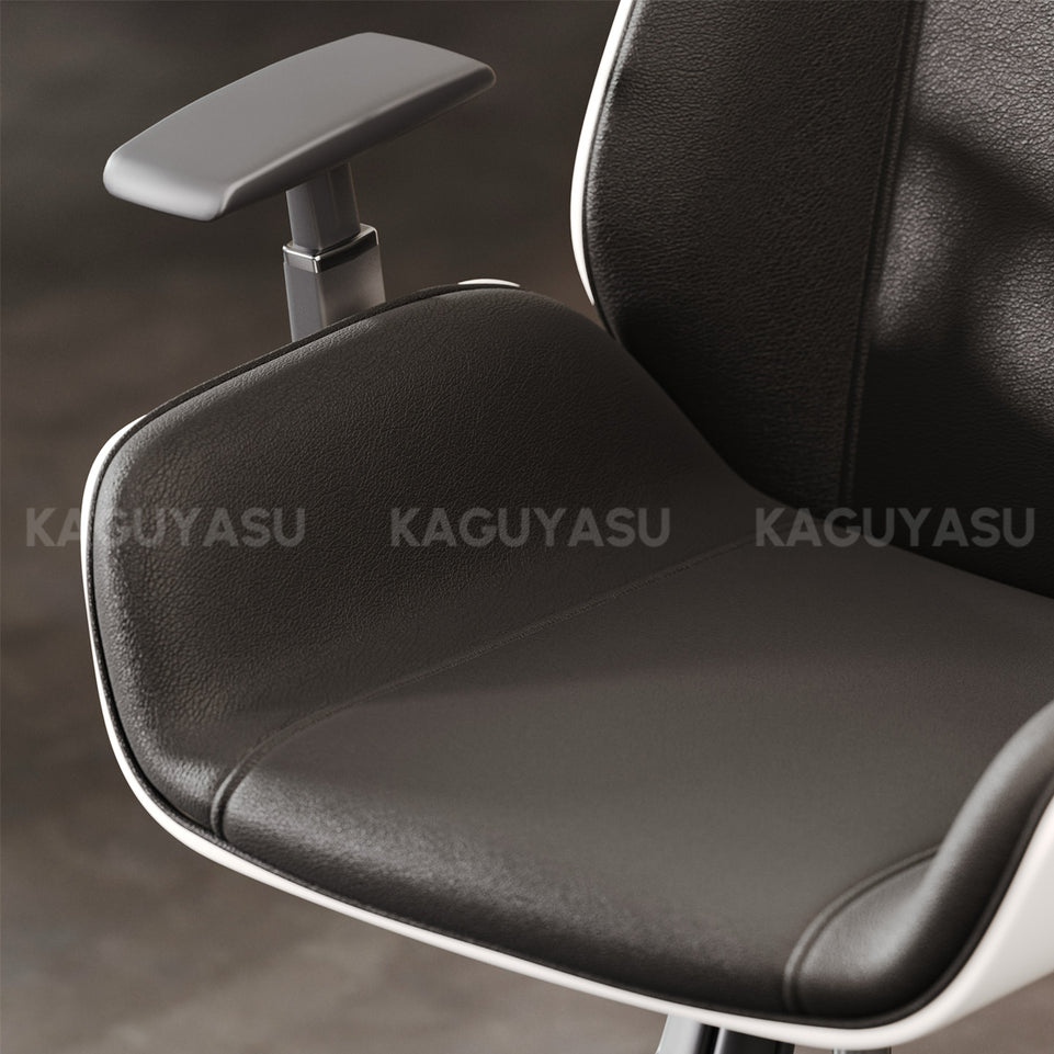 High-Back Office Chair with Adjustable Armrests, Recline, Swivel & Quiet Casters