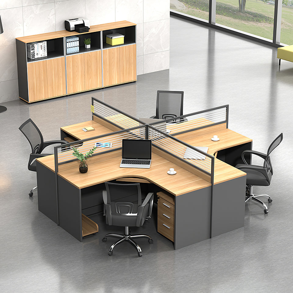 Modern Office Furniture Set with Partitioned Desks BGZ-229