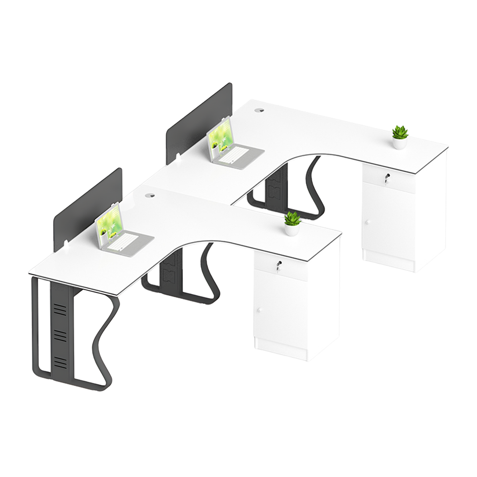 Versatile Corner Office Desk With Secure Storage And Sturdy Frame BGZ-2030