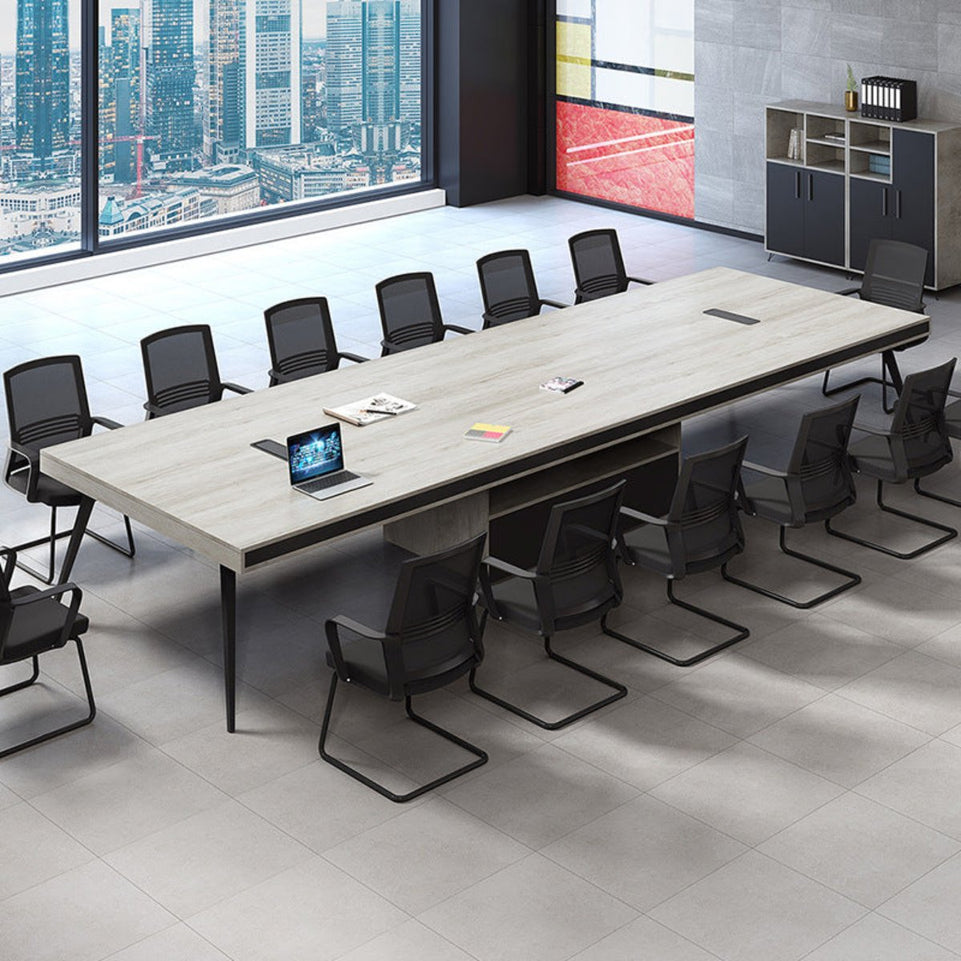 Fashion Office Desk Furniture Rectangular Office Conference Table Large Particle Board HYZ-1045