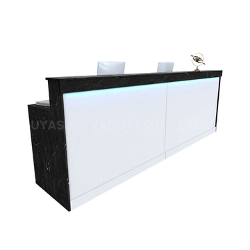 Minimalist Office Reception Desk with Storage Cabinet & Keyboard Tray JDT-2214