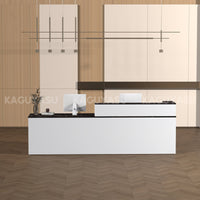Minimalist Office Reception Desk with Keyboard Tray and Drawer JDT-2216(In Stock)