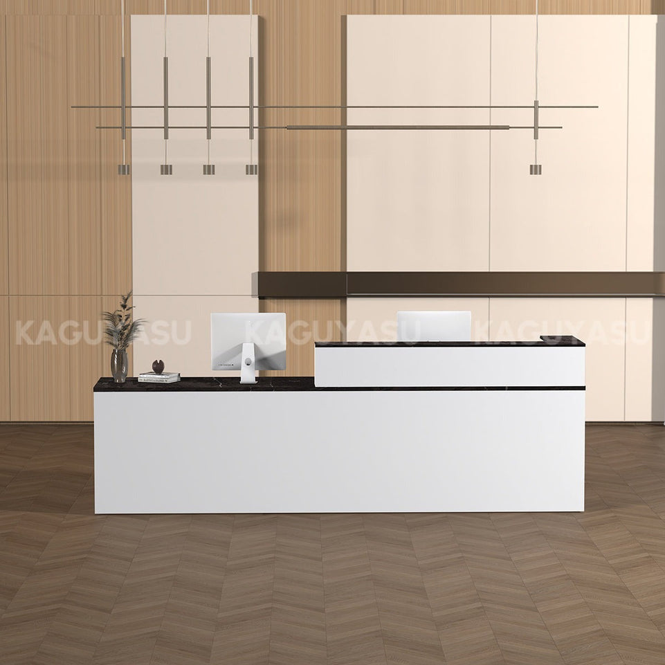 Minimalist Office Reception Desk with Keyboard Tray and Drawer JDT-2216(In Stock)