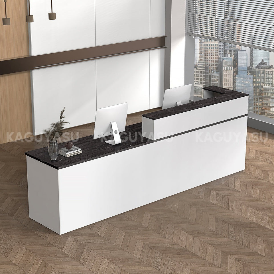 Minimalist Office Reception Desk with Keyboard Tray and Drawer JDT-2216(In Stock)