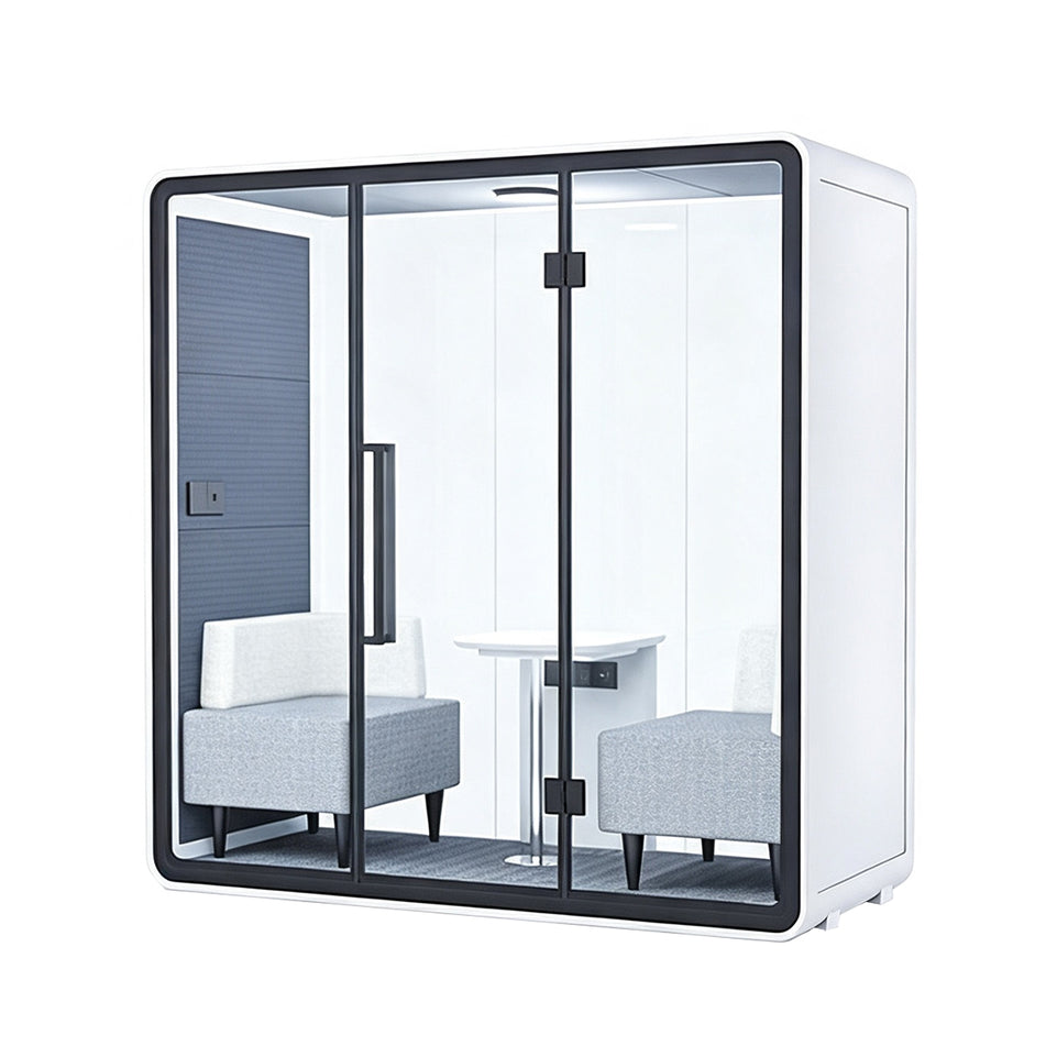 Professional Acoustic Pod with Multi-layer Soundproof Structure, Safety Glass, Magnetic Sealing Strips & Modular Design for Private Workspaces