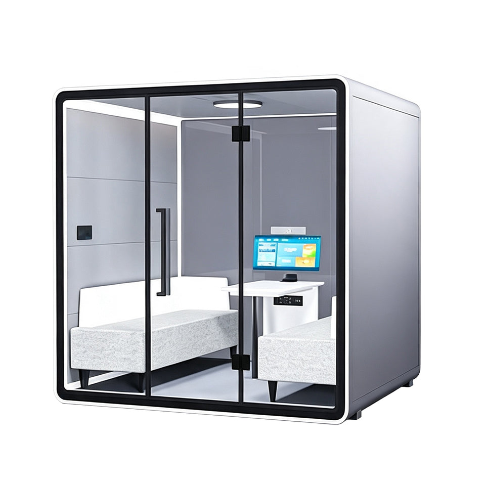 Professional Acoustic Pod with Multi-layer Soundproof Structure, Safety Glass, Magnetic Sealing Strips & Modular Design for Private Workspaces