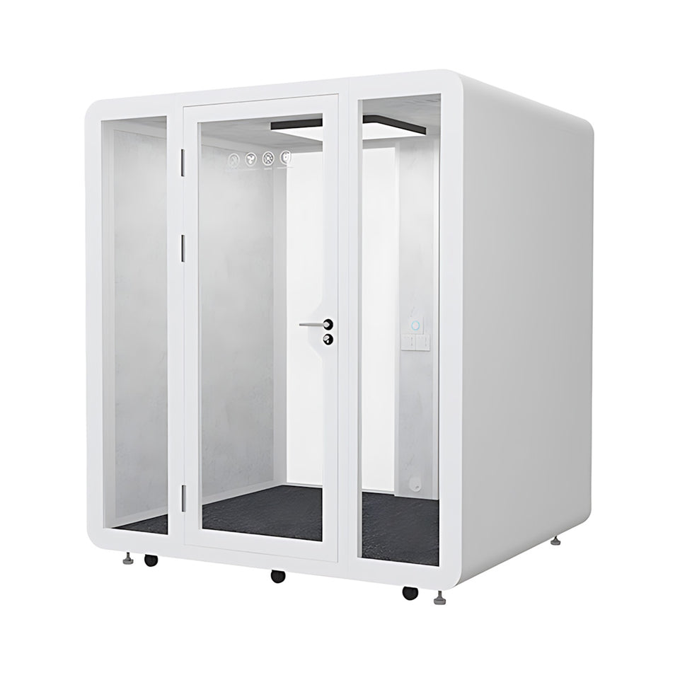 Soundproof Acoustic Privacy Pod with Eco-friendly Materials, Noise Reduction System, Quiet Ventilation & Modular Design for Private Workspaces