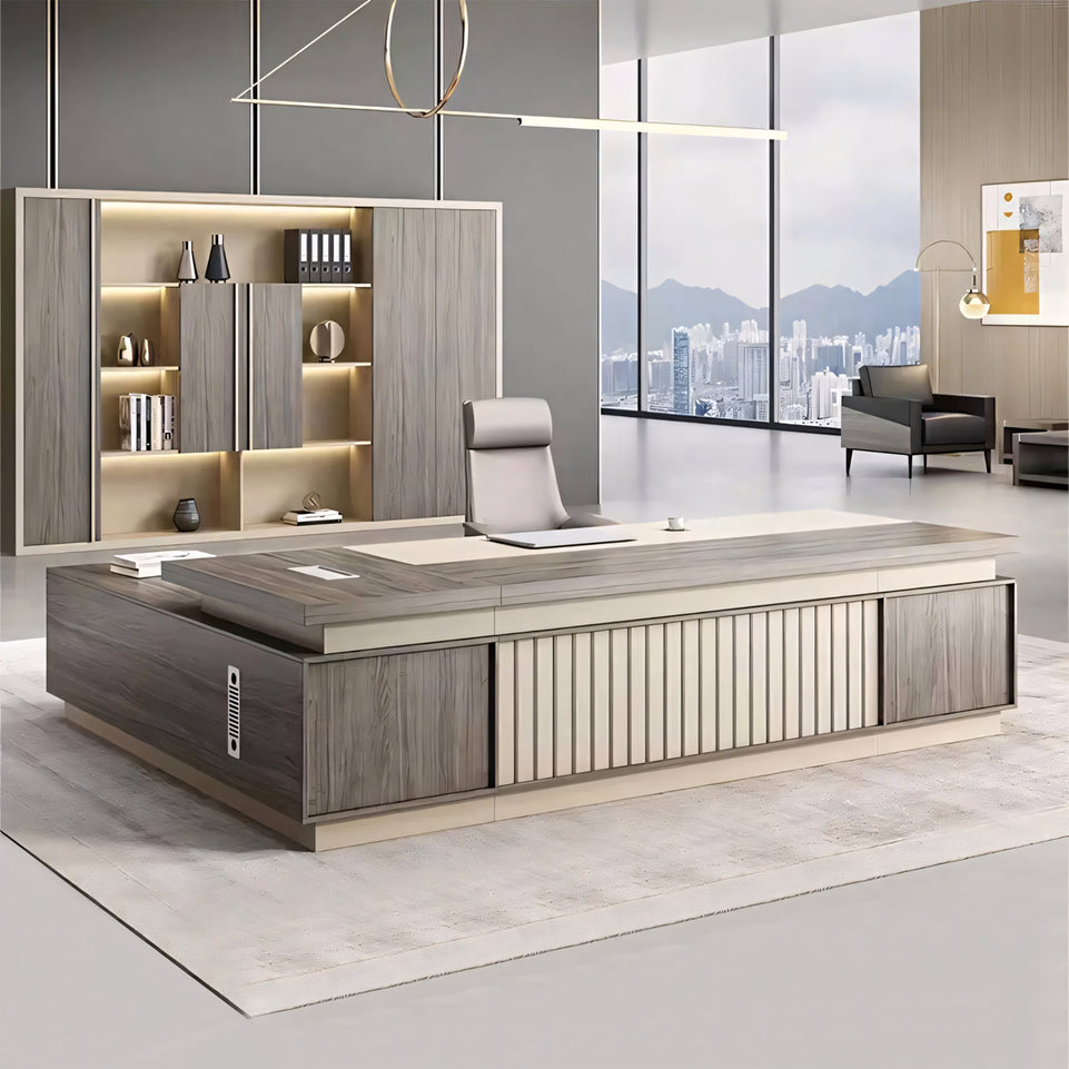 High-grade Creative President Table Simple Modern Manager Table and Chair LBZ-1099 kaguyasu