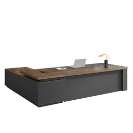 Modern High-End Executive Desk with Thick Desktop and Spacious Under-Desk Clearance LBZ-2143(In Stock)