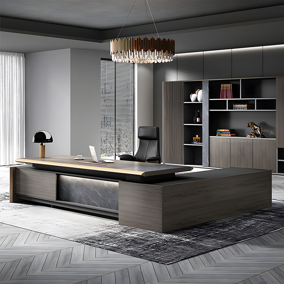 Executive Office Desk and Chair Combination Simple Modern and Grand LBZ-708