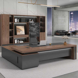 Spacious Executive Desk with LED Strip Lighting for Executives LBZ-004 (In Stock)