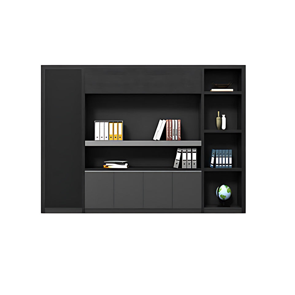 Modern Black Executive Desk in Wood for Office and Computer Work LBZ-756