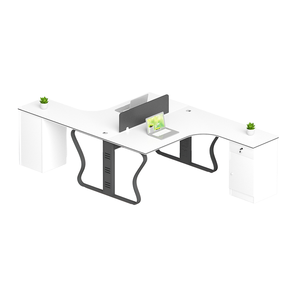 Versatile Corner Office Desk With Secure Storage And Sturdy Frame BGZ-2030