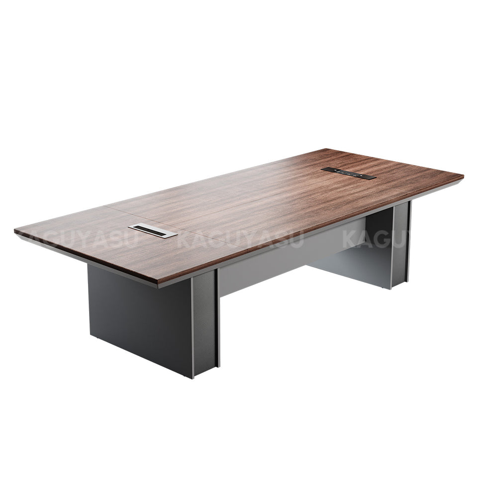 Rectangular Conference Table 94 in Wide (7.8 ft) with Built-In Outlets & Cable Management